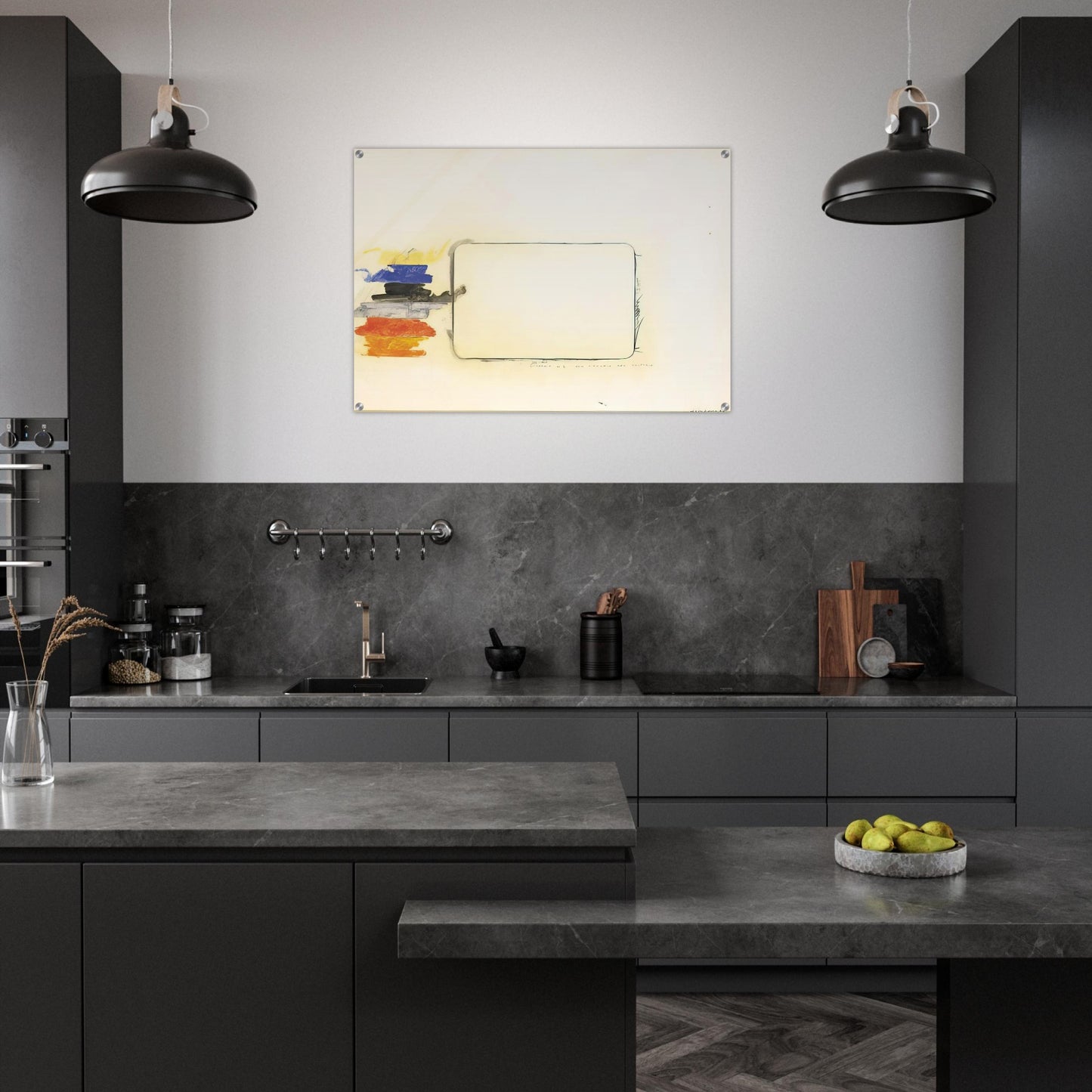 Disegno n. 2 per l'occhio del critico - Art Informel - Mario Schifano Acrylic Print - 70x100 cm / 28x40″ inches