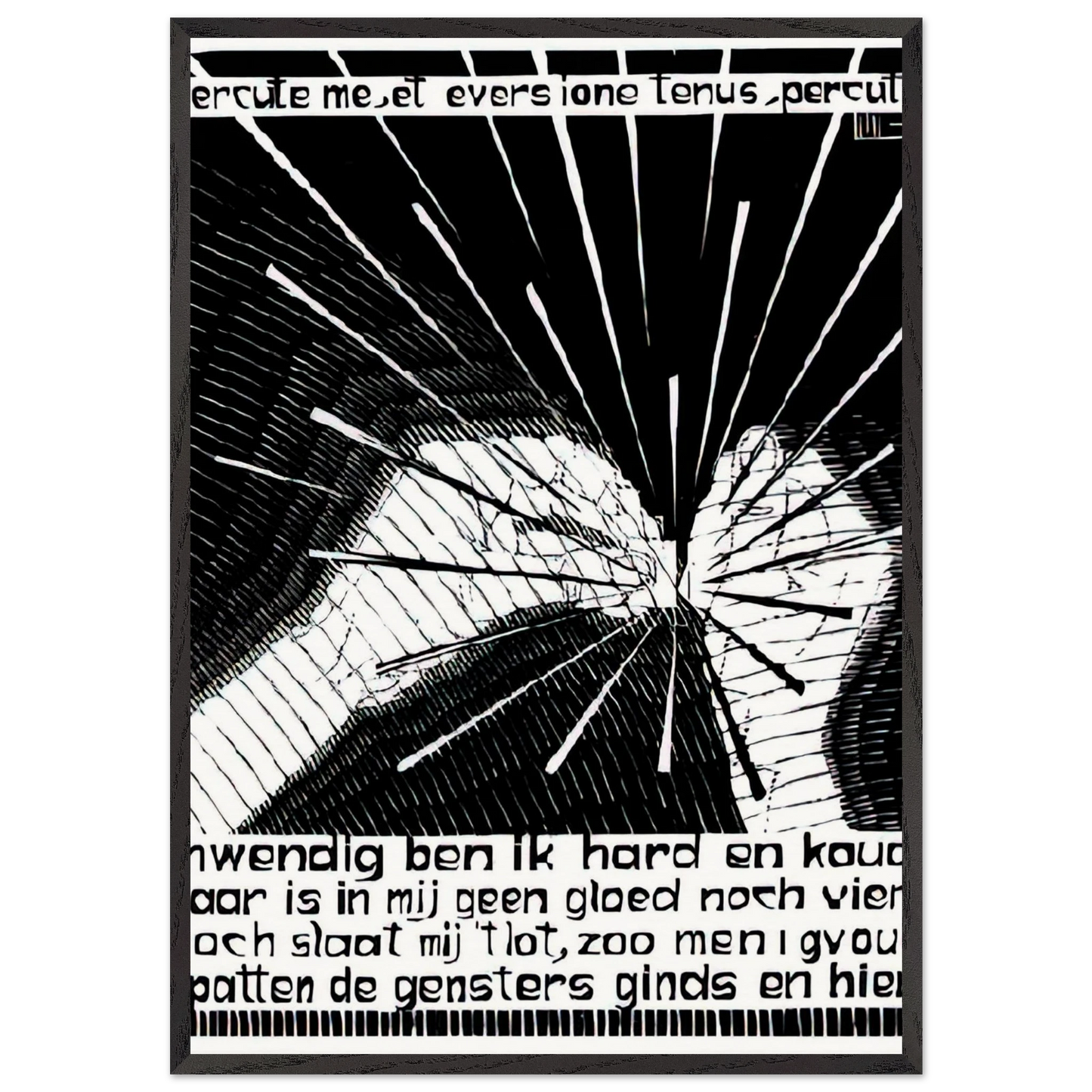 EMBLEMATA FLINT - MC Escher Framed Art Print – Black Wooden Frame - Default Title - -Framed Art Print