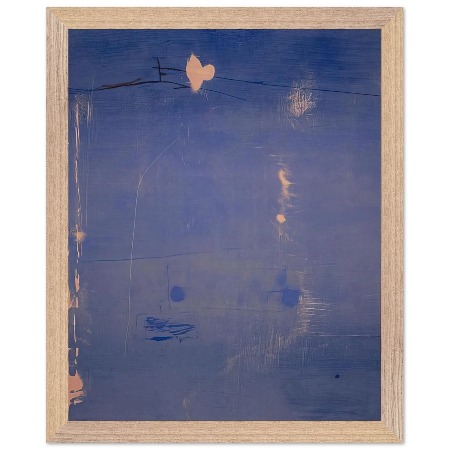 Helen Frankenthaler - Cameo - 1980 Wall art - A1 (59.4 x 84.1 cm) - Premium Wooden Framed Poster With Fine Art Paper - White frame