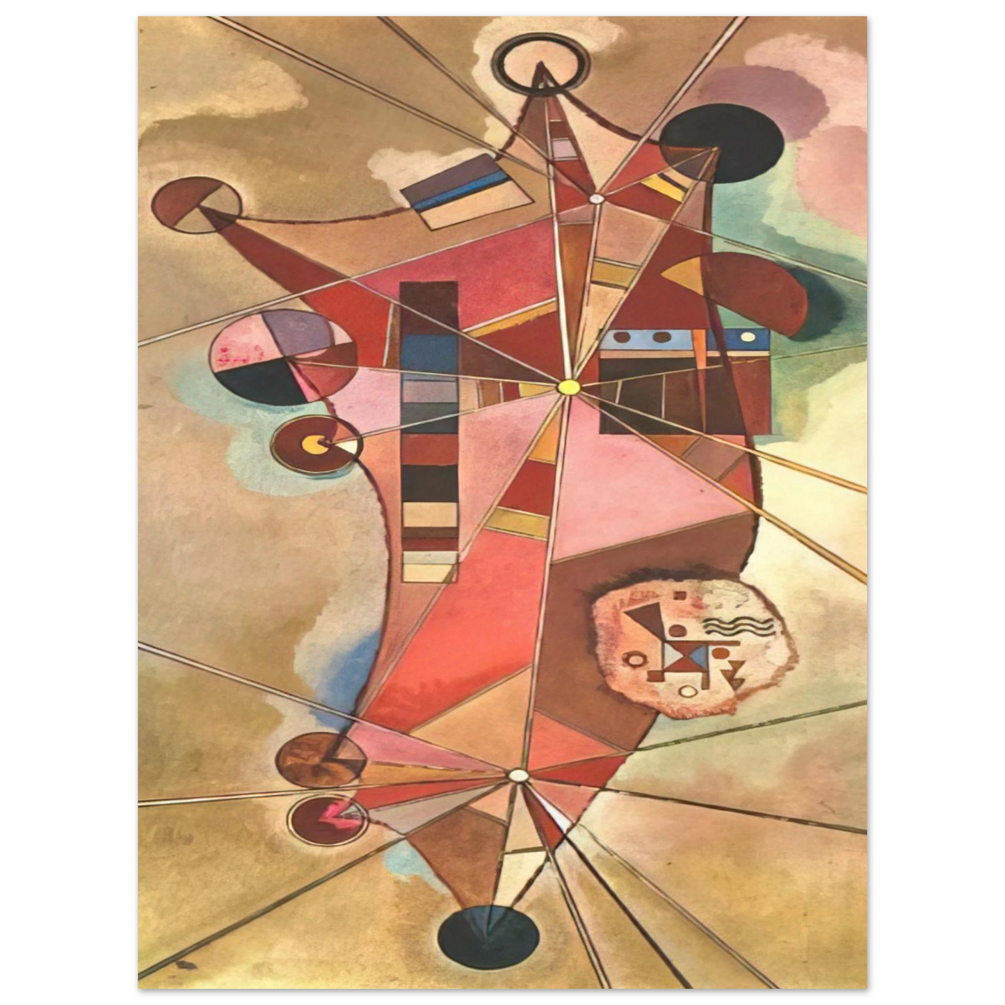 Wassily Kandinsky - FIXED POINTS Fine Art Poster - Default Title