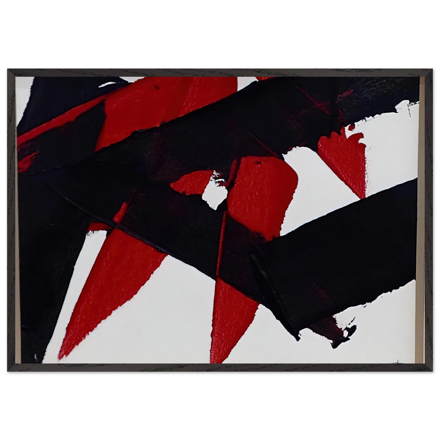 UNTITLED 2007 N3 - Luis Feito Framed Art Print – Black Wooden Frame - Default Title - -Framed Art Print