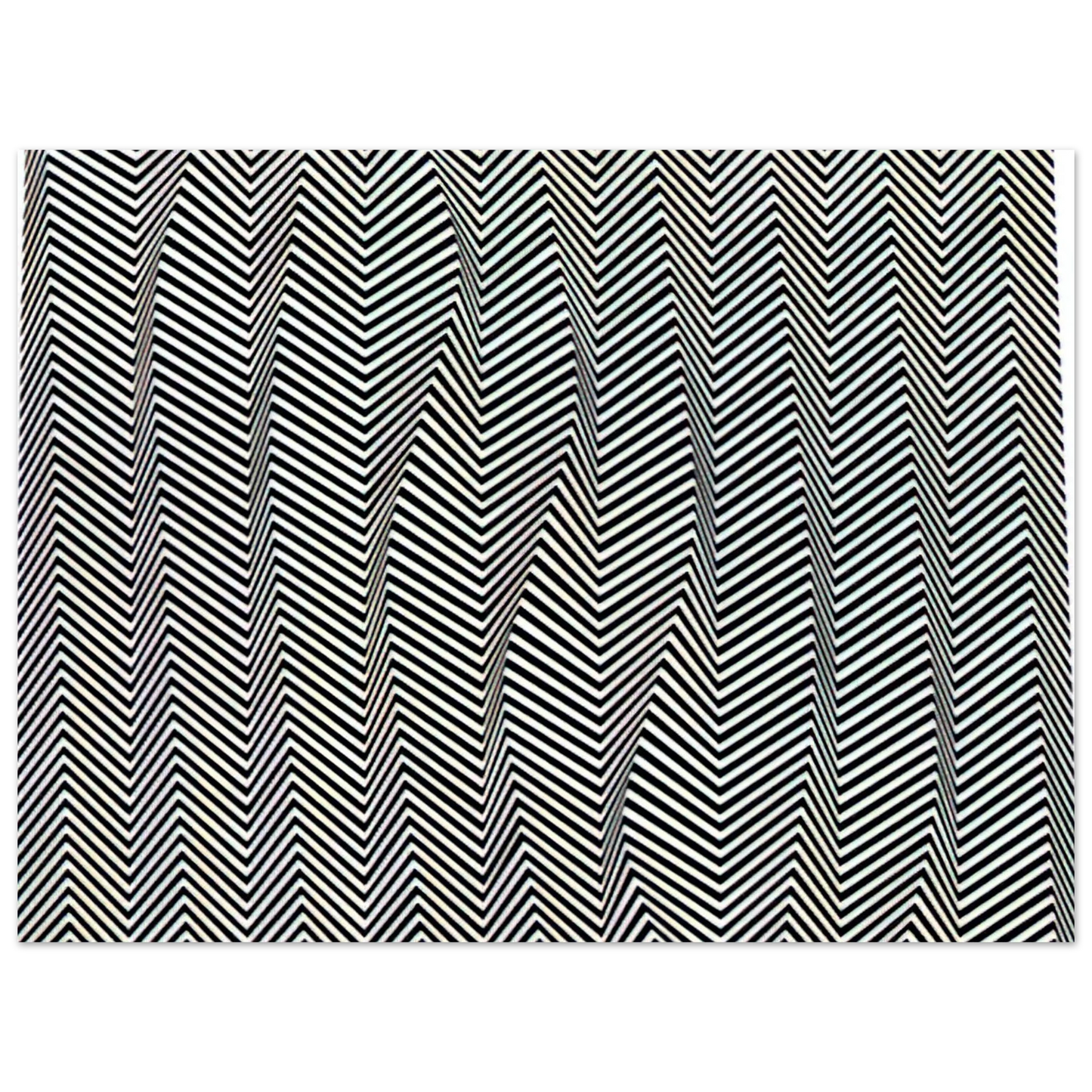 Bridget Riley - DESCENDING 1966 Fine Art Poster - Default Title