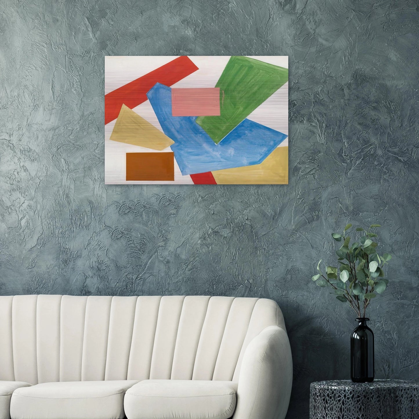 Abstraction in White - Hans Hofmann Brushed Aluminum Print - 70x100 cm / 28x40 inches | Hans Hofmann Aluminum Print | Hans Hofmann Prints