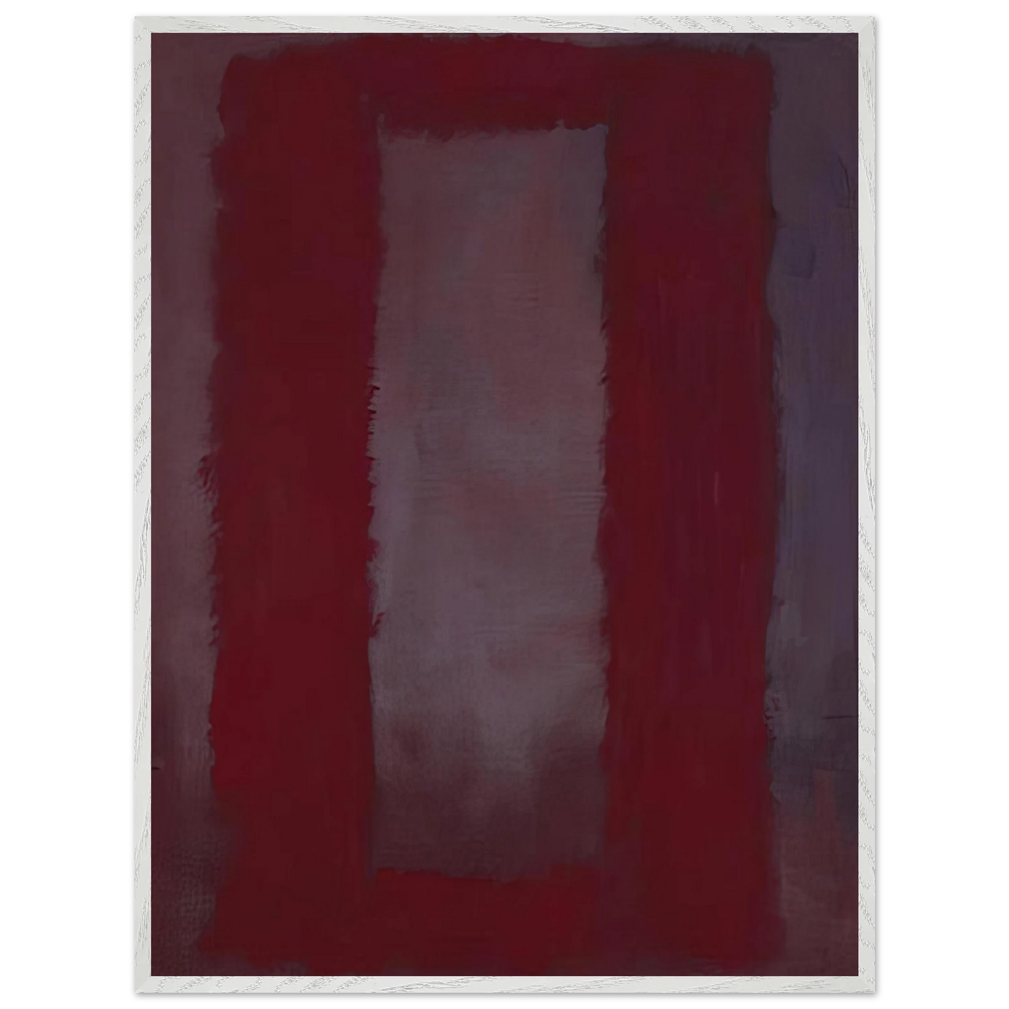 Mark Rothko - Red on Maroon - 1959 Wall Art - 21x29.7 cm / 8x12" - Premium Wooden Framed Poster With Fine Art Paper - Black frame