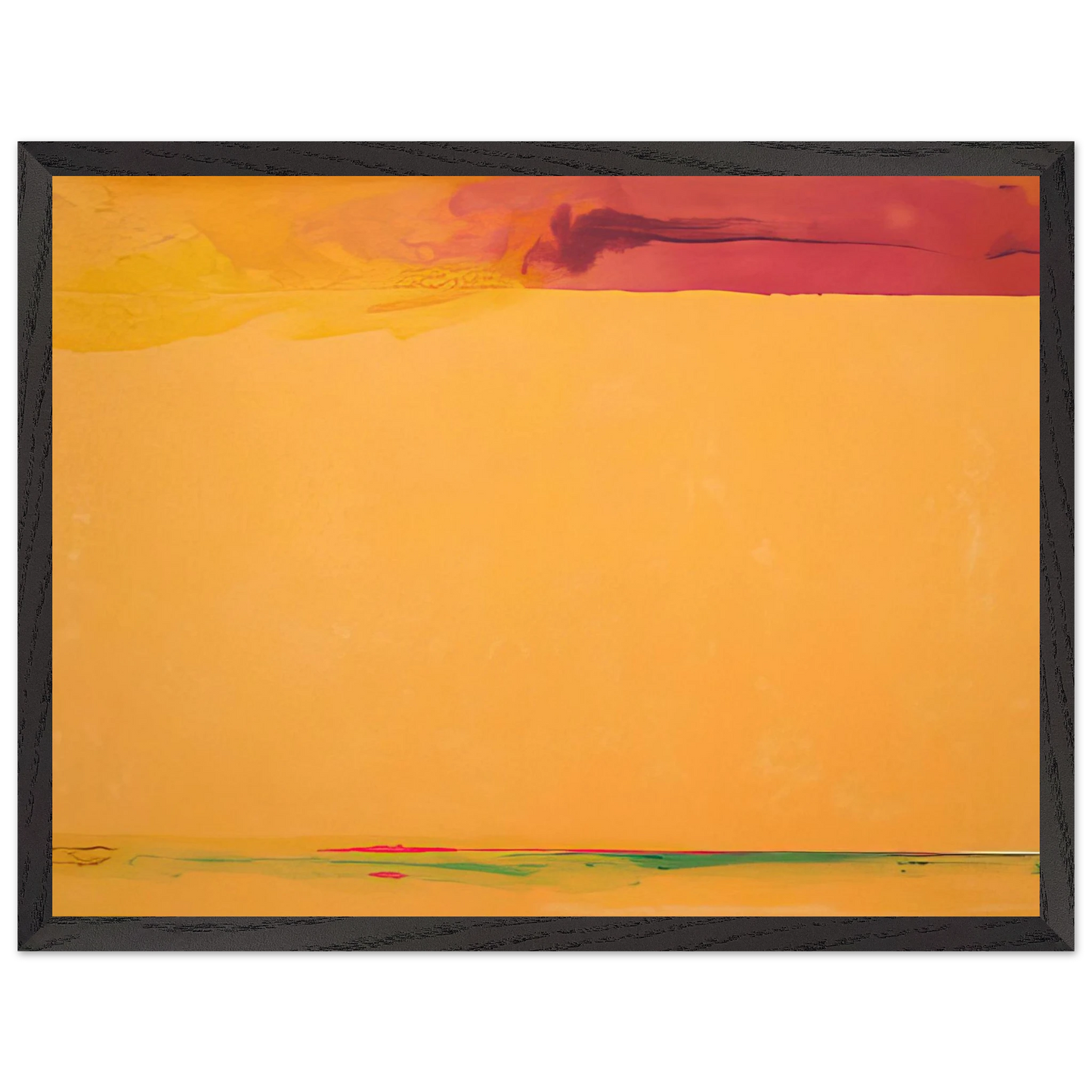 Helen Frankenthaler - Southern Exposure - 2005 Wall art - 20x25 cm / 8x10 inches - Premium Wooden Framed Poster With Fine Art Paper - Wood frame