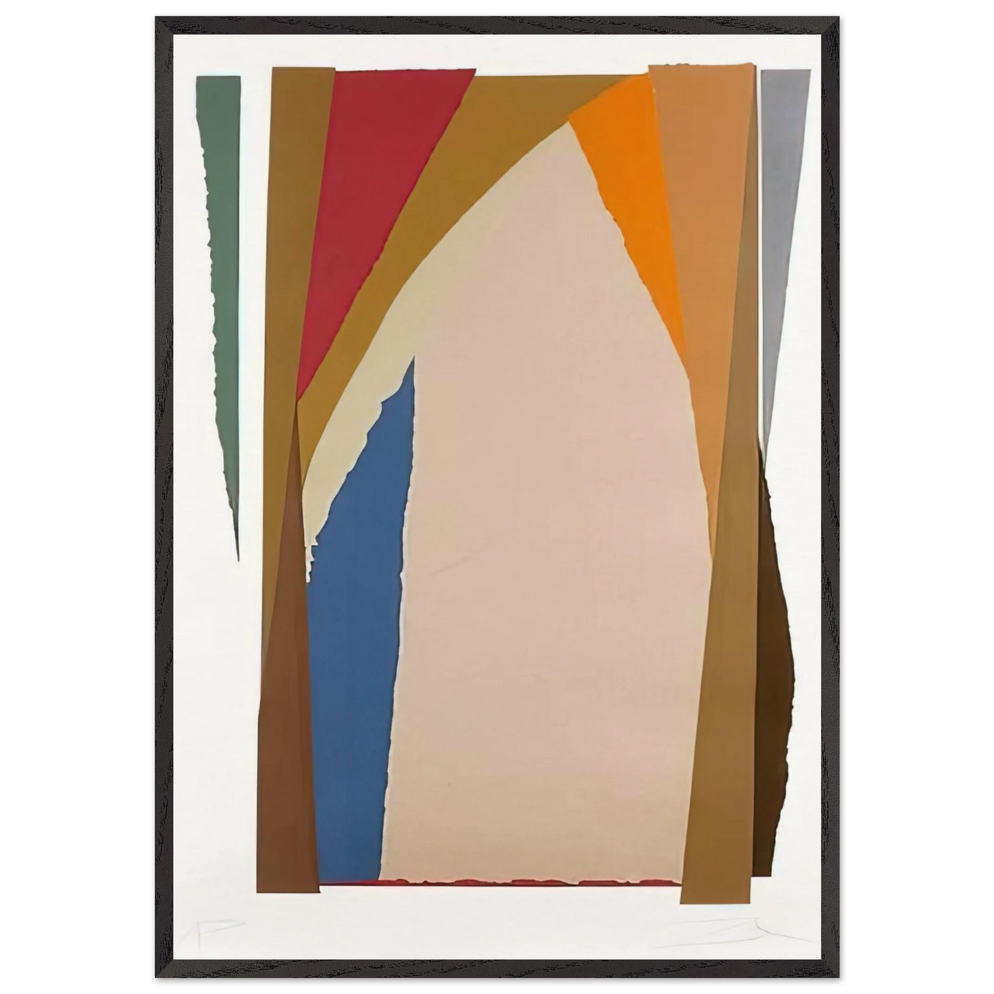 Bonac - 1981 - Larry Zox 70x100 cm / 28x40 inches Framed Art Print – Black Wooden Frame