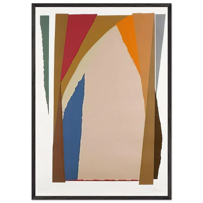 Bonac - 1981 - Larry Zox 70x100 cm / 28x40 inches Framed Art Print – Black Wooden Frame