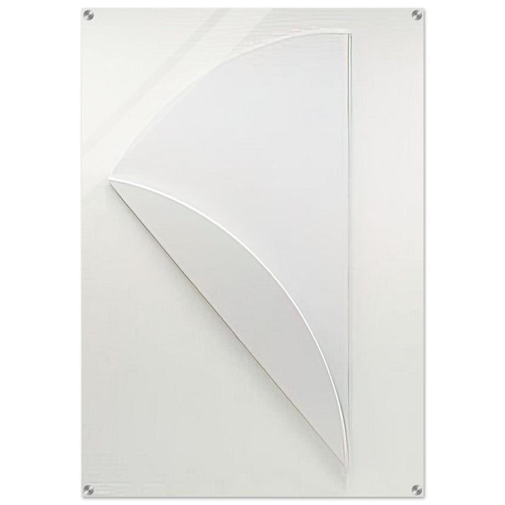 White Relief over White - Ellsworth Kelly Acrylic Print - 70x100 cm / 28x40″ inches
