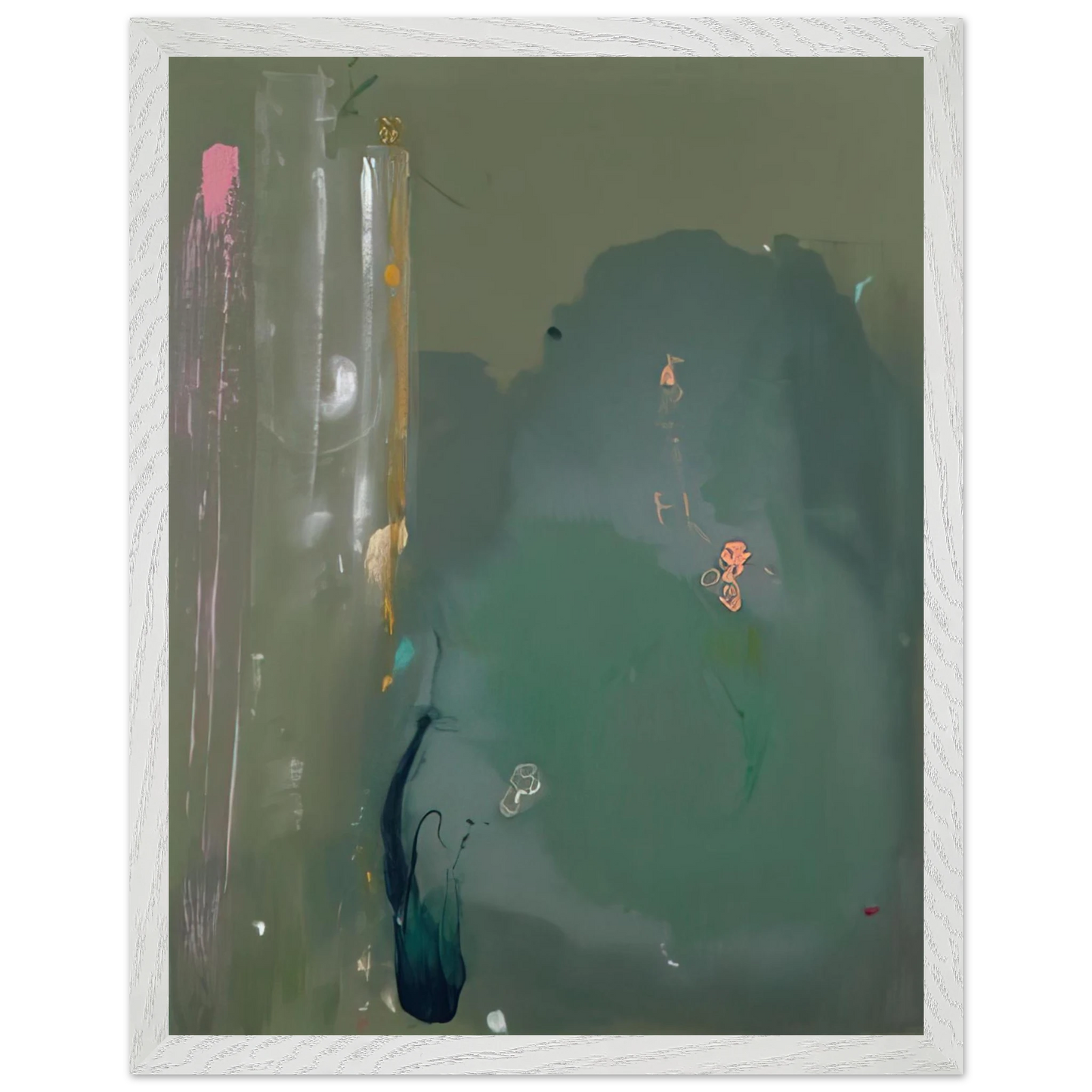 Helen Frankenthaler - Côte d Argent - 1980 Wall art - 40x60 cm / 16x24 inches - Premium Wooden Framed Poster With Fine Art Paper - Wood frame