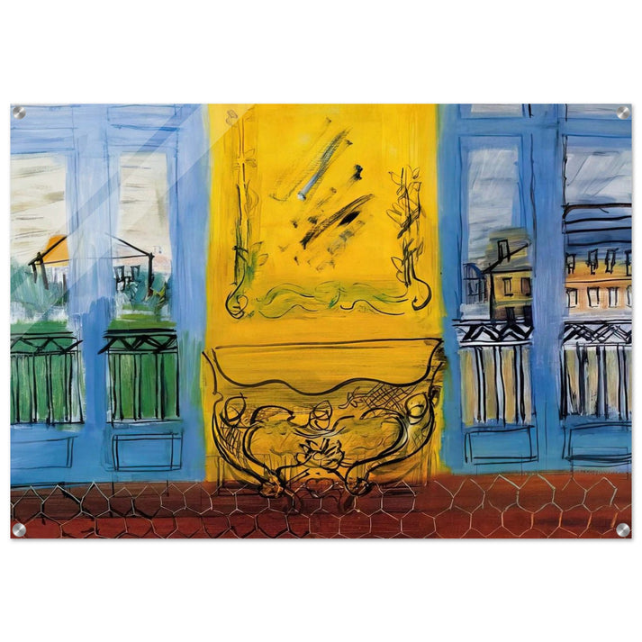 CONSOLE WITH TWO WINDOWS 1948 - Raoul Dufy Acrylic Print - 70x100 cm / 28x40″ inches