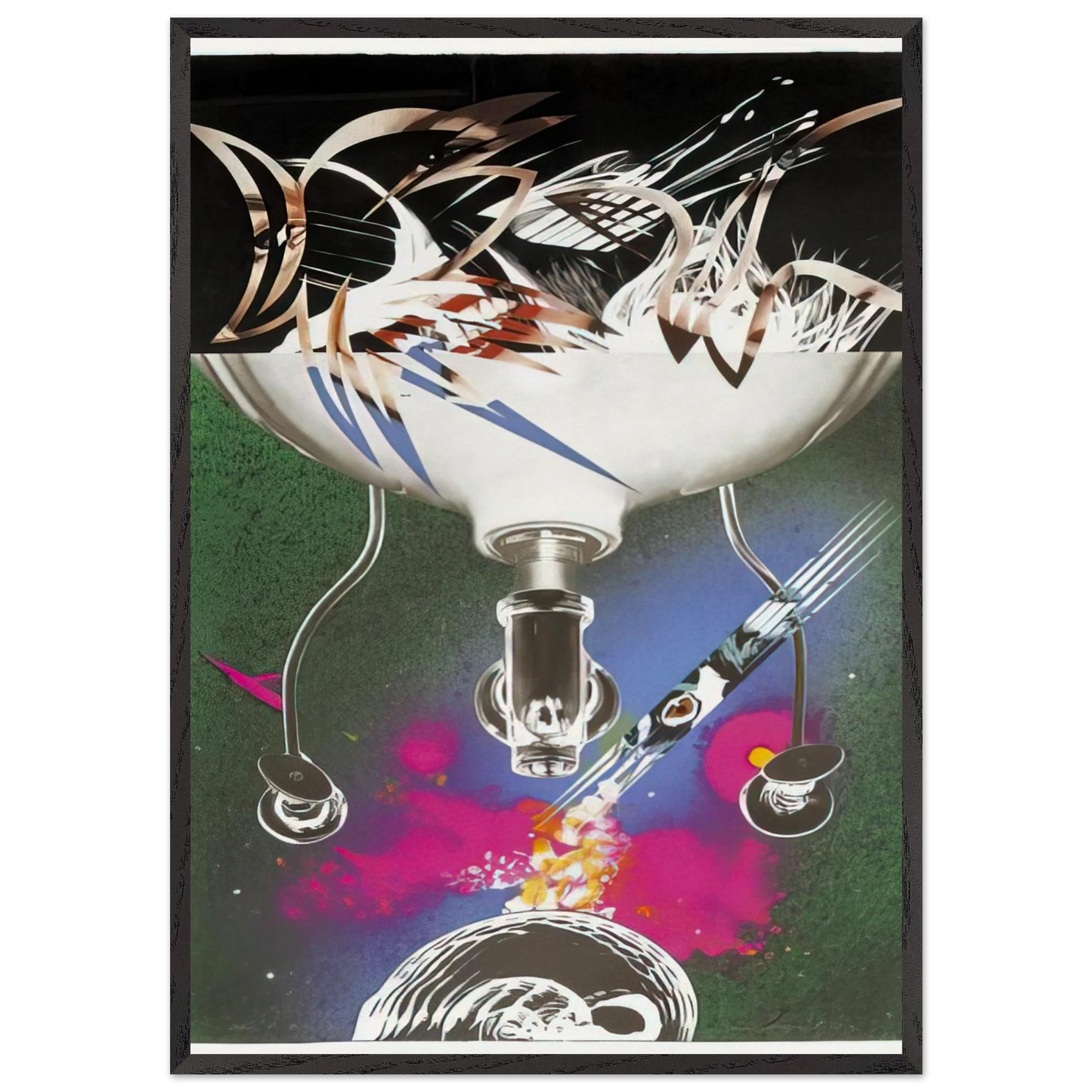 Where the Water Goes - James Rosenquist Framed Art Print – Black Wooden Frame - Default Title - -Framed Art Print