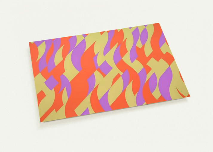 CARNIVAL 2000 By Bridget Riley Pack of 10 Post Cards | Bridget Riley Post Cards | A6 (10.5 x 14.8 cm) - 4.1 x 5.8 inches