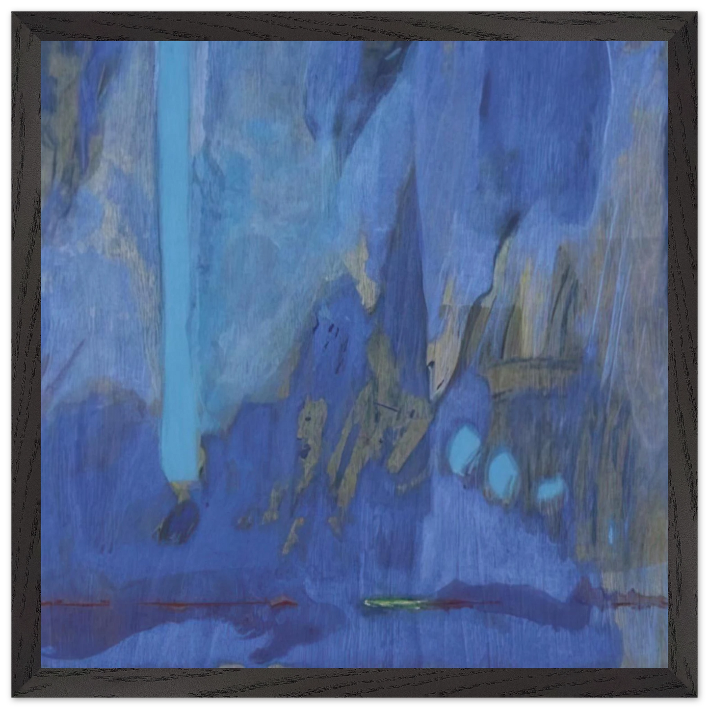 Helen Frankenthaler - Tales of Genji III - 1998 Wall art - A3 (29.7 x 42 cm) - Premium Wooden Framed Poster With Fine Art Paper - White frame