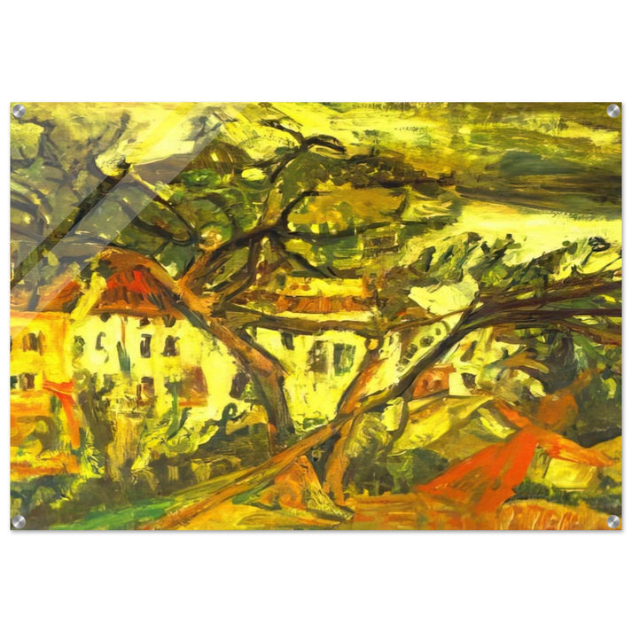 LANDSCAPE OF THE SOUTH OF FRANCE - Chaim Soutine Acrylic Print - 70x100 cm / 28x40″ inches | Chaim Soutine Wall Art | Chaim Soutine Prints