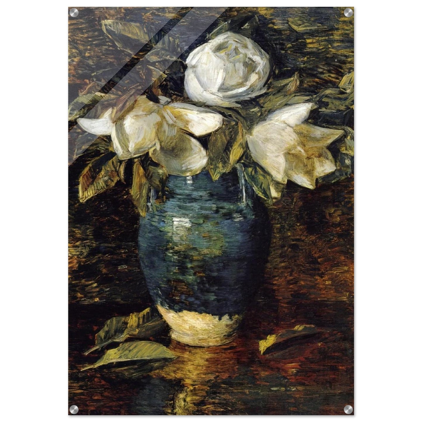 Giant Magnolias - Childe Hassam Acrylic Print - 70x100 cm / 28x40″ inches