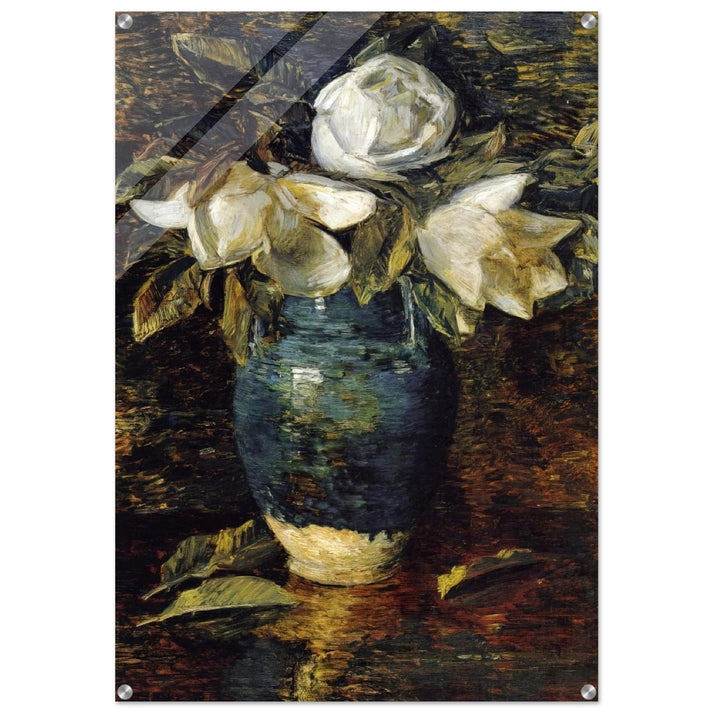 Giant Magnolias - Childe Hassam Acrylic Print - 70x100 cm / 28x40″ inches