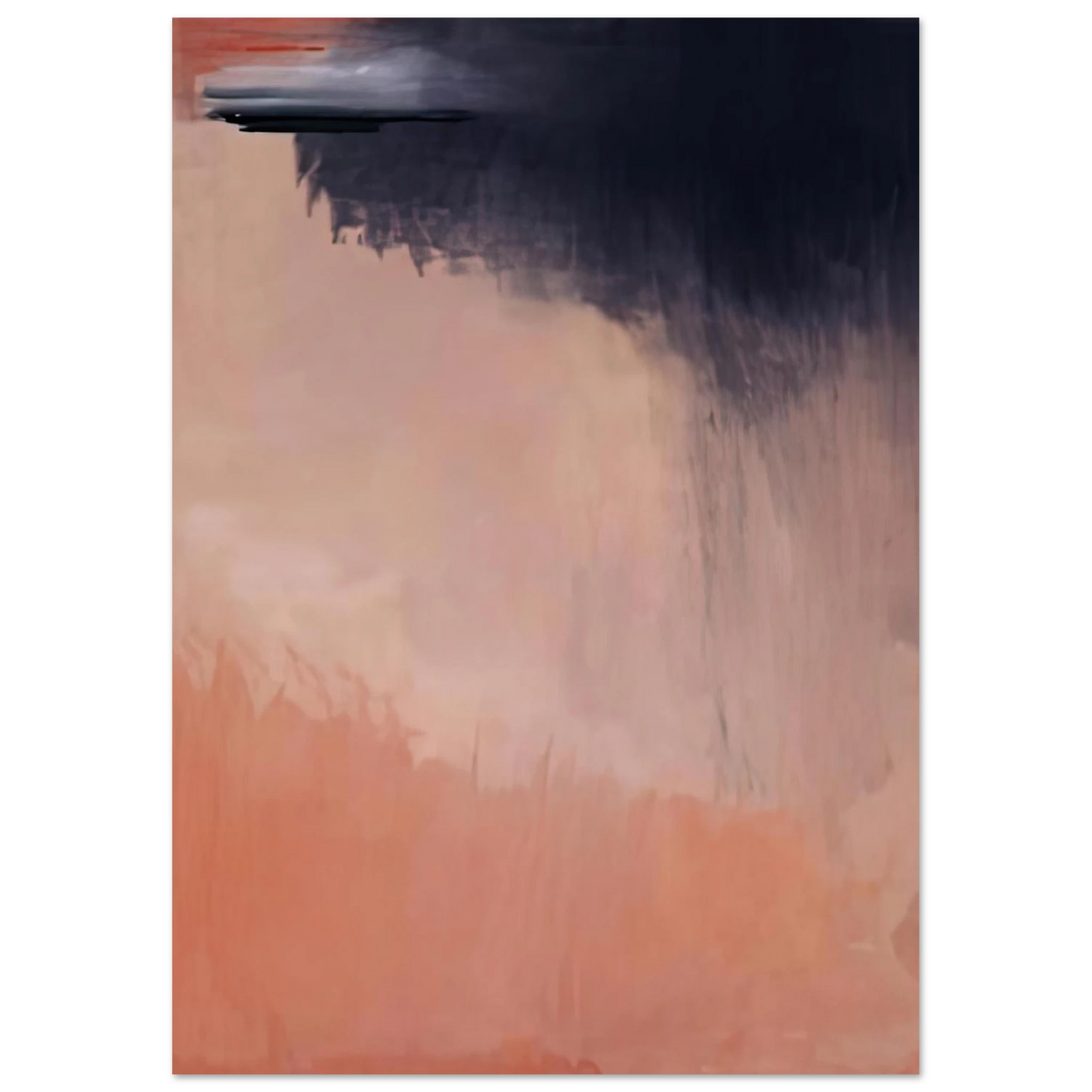 Helen Frankenthaler - Cloud Burst, 2002- Wall Art - 60x80 cm / 24x32 inches - Premium Wooden Framed Poster With Fine Art Paper - White frame