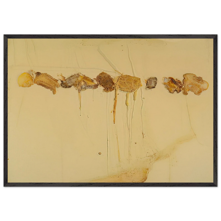 Cheese Race - 1970 - Dieter Roth 70x100 cm / 28x40 inches Framed Art Print – Black Wooden Frame