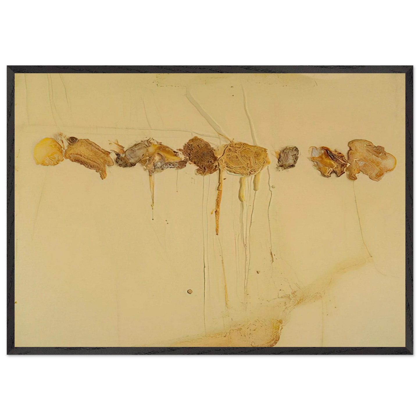 Cheese Race - 1970 - Dieter Roth 70x100 cm / 28x40 inches Framed Art Print – Black Wooden Frame