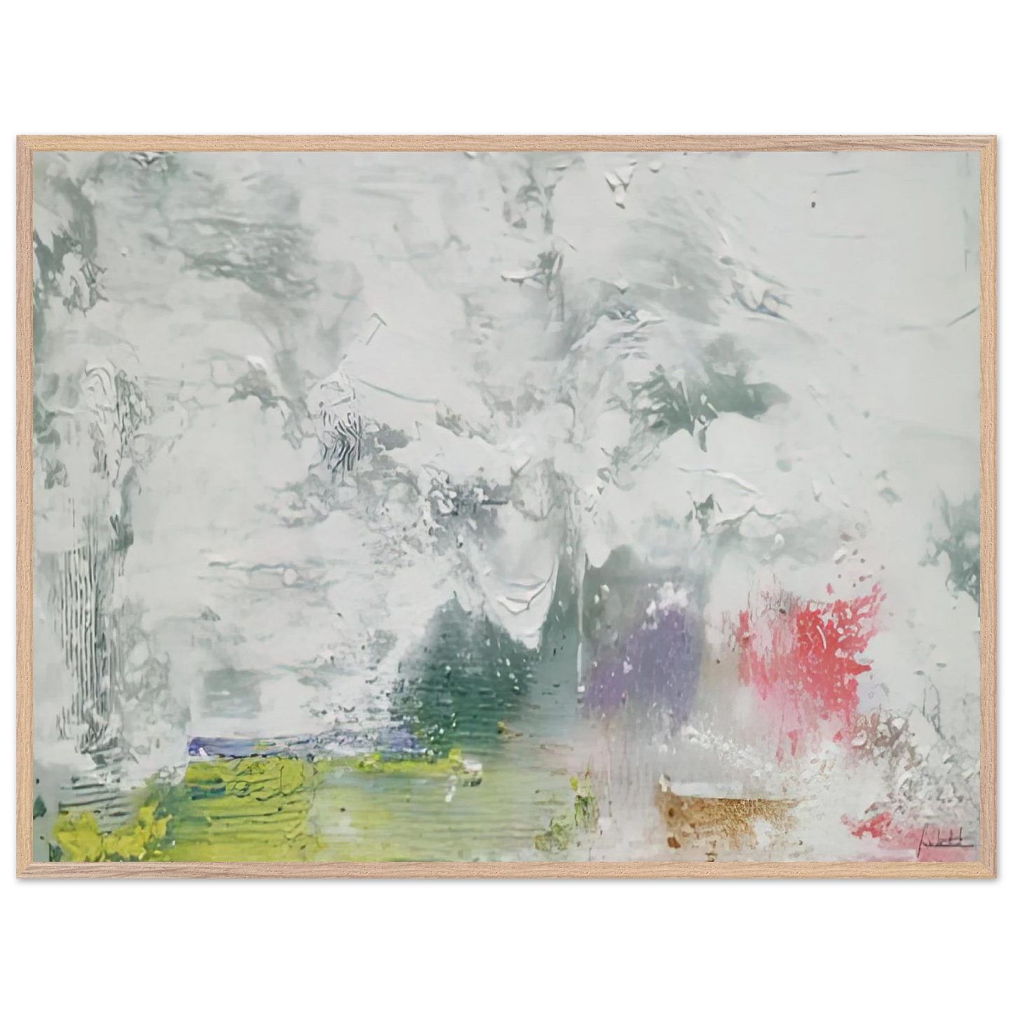 Helen Frankenthaler - Maelstrom, 1992- Wall Art - 21x29.7 cm / 8x12" - Premium Wooden Framed Poster With Fine Art Paper - Wood frame