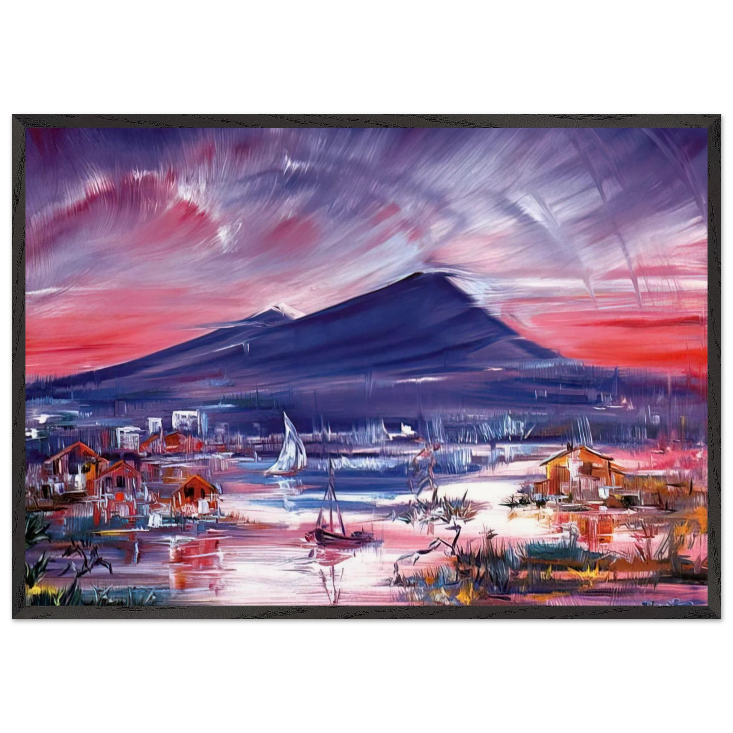 Untitled - 1979 N3 - Konrad Zuse Framed Art Print – Black Wooden Frame - Default Title - -Framed Art Print