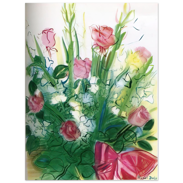 Raoul Dufy - BOUQUET OF ROSES 75x100 cm / 30x40inches Fine Art Poster