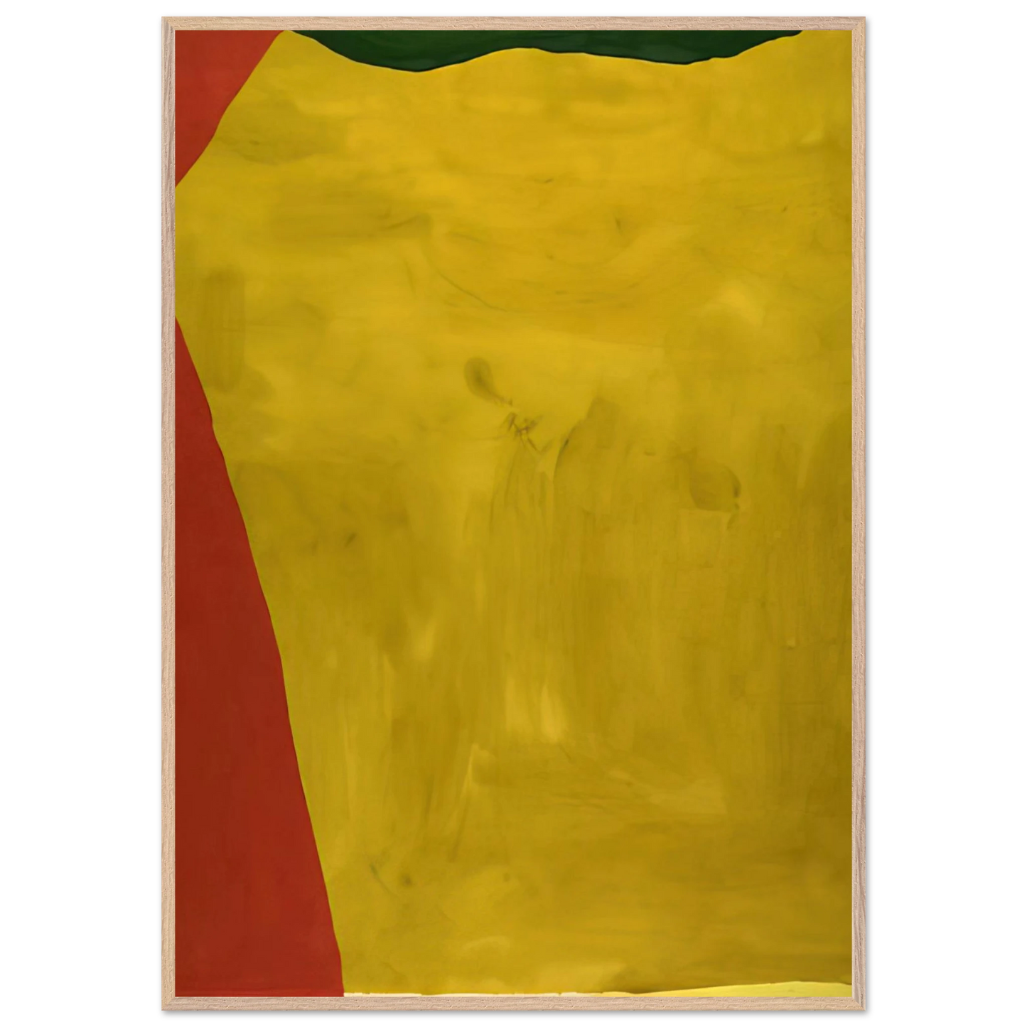 Helen Frankenthaler - Blessing of the Fleet - 1969 Wall art - 15x20 cm / 6x8 inches - Premium Wooden Framed Poster With Fine Art Paper - White frame