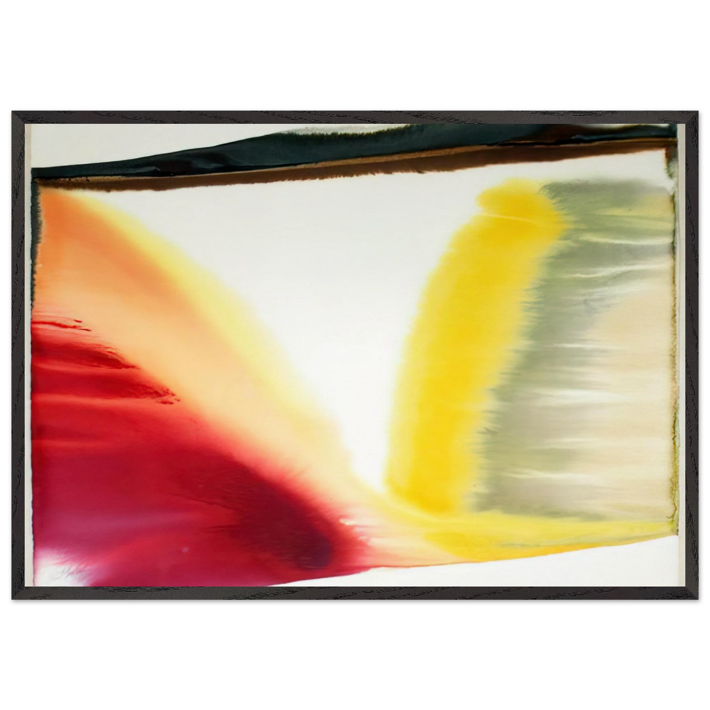 Phenomena Pointed East - Paul Jenkins 70x100 cm / 28x40 inches Framed Art Print – Black Wooden Frame