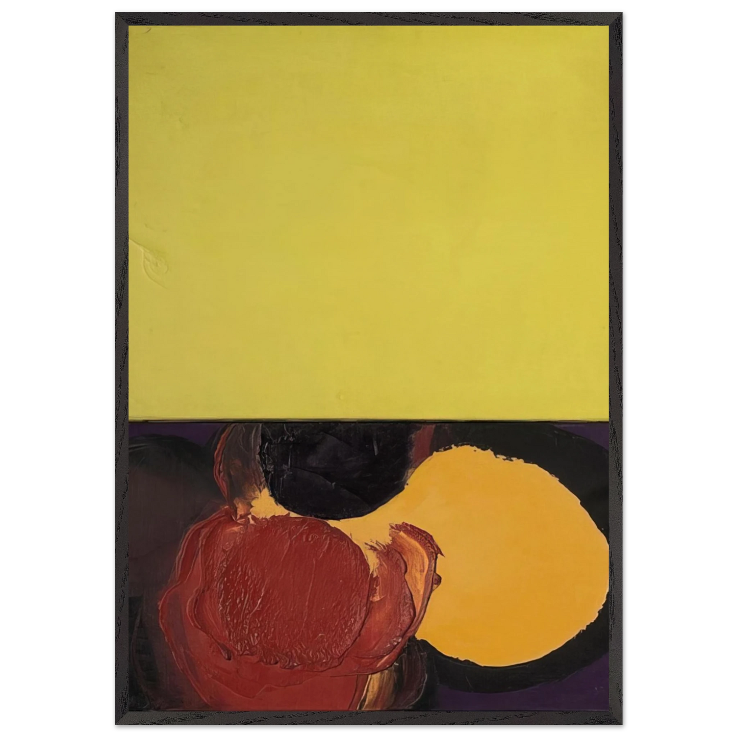 Wall artUNTITLED 1965 N3 - Luis Feito Framed Art Print – Black Wooden Frame - Default Title - -Framed Art Print