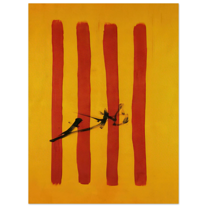 Salvador Dali - THE DALINIAN SENYERA CATALONIAN NATIONAL FLAG 75x100 cm / 30x40inches Fine Art Poster