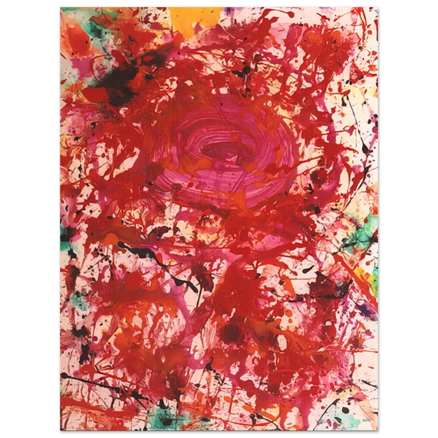 Sam Francis - Untitled SF90-362 Fine Art Poster - Default Title