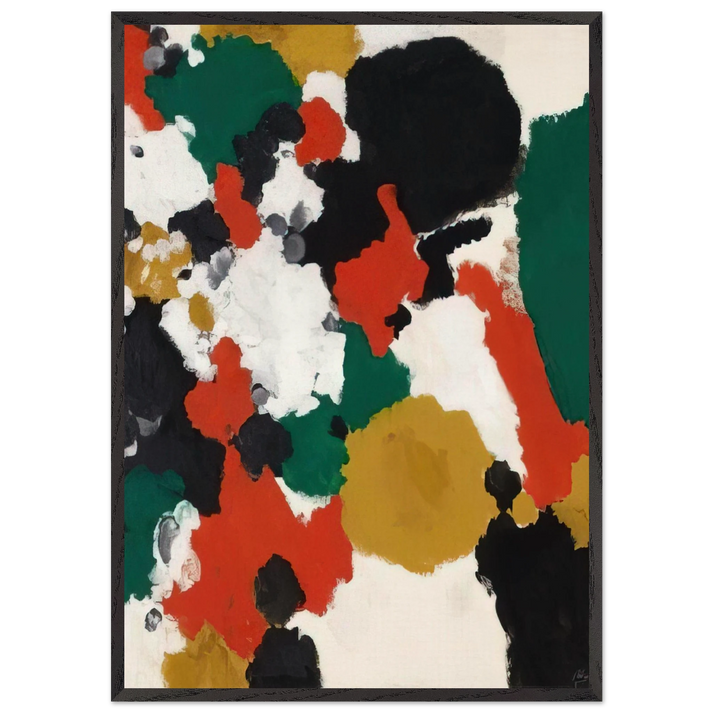 Jota - 1959 - Ernst Wilhelm Nay 70x100 cm / 28x40 inches Framed Art Print – Black Wooden Frame