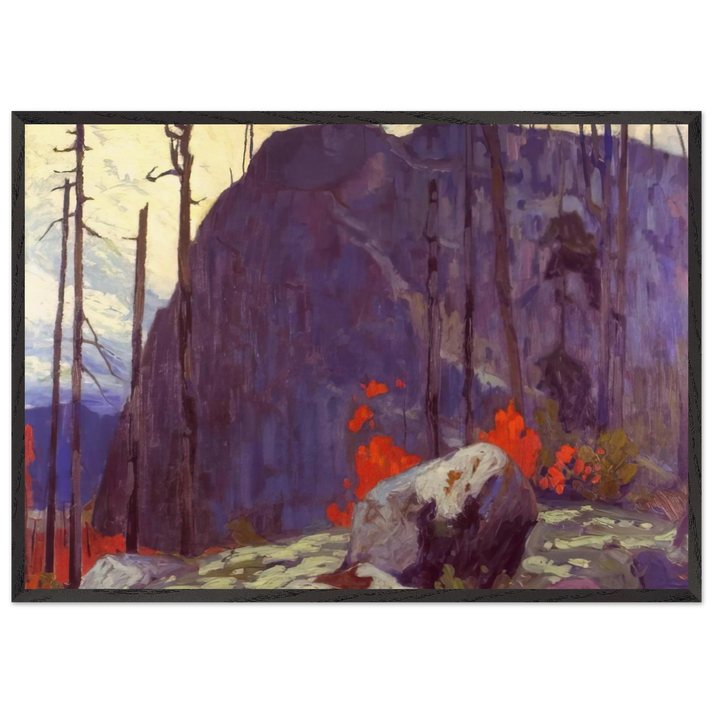 Algoma Hill - 1920 - Lawren Harris 70x100 cm / 28x40 inches Framed Art Print – Black Wooden Frame