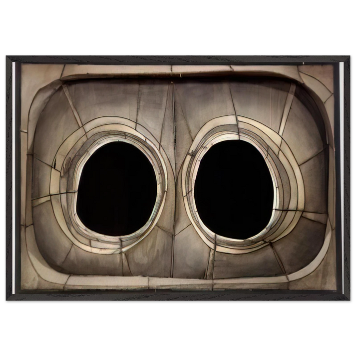 UNTITLED 1960 N1 - Lee Bontecou 70x100 cm / 28x40 inches Framed Art Print – Black Wooden Frame