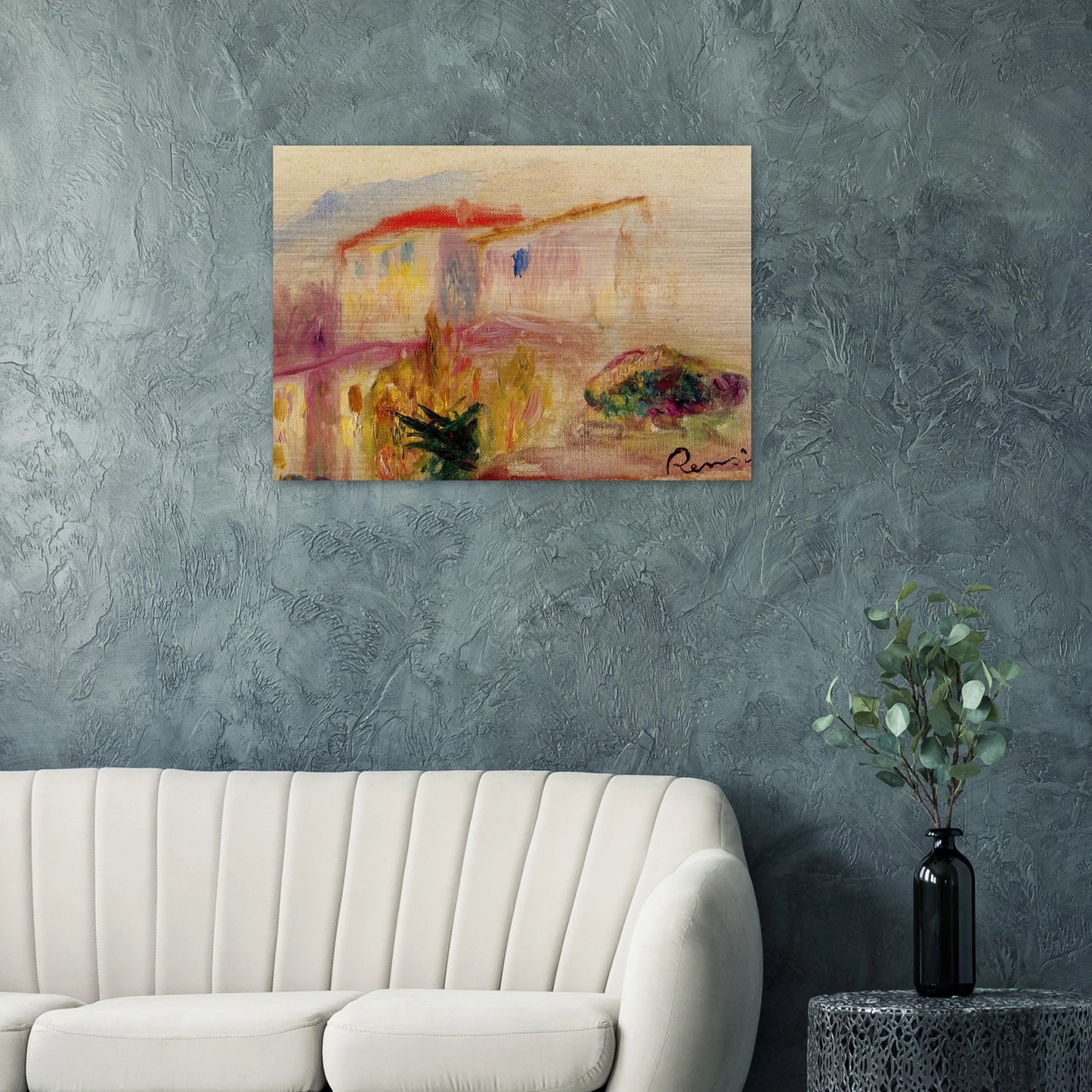 Le Poste at Cagnes study - Pierre-Auguste Renoir Brushed Aluminum Print - 70x100 cm / 28x40 inches | Pierre-Auguste Renoir Aluminum Print | Pierre-Auguste Renoir Prints