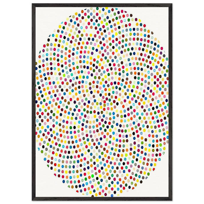 VALIUM - Damien Hirst 70x100 cm / 28x40 inches Framed Art Print – Black Wooden Frame