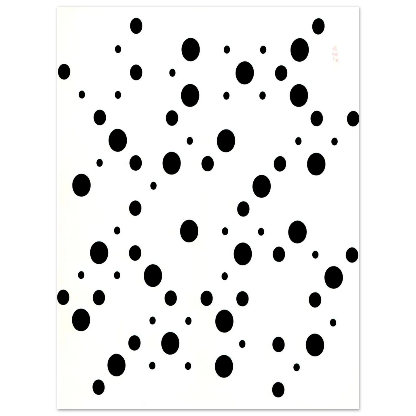 Bridget Riley - WHITE DISKS 1 Fine Art Poster - Default Title