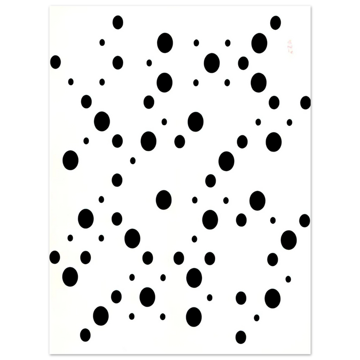 Bridget Riley - WHITE DISKS 1 75x100 cm / 30x40inches Fine Art Poster