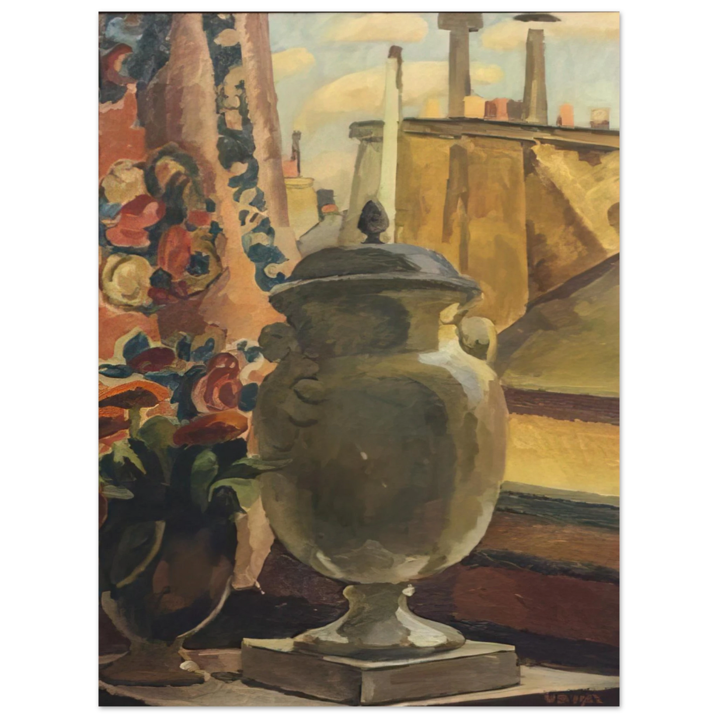 Vanessa Bell - STILL LIFE AT A WINDOW 1922 Fine Art Poster - Default Title