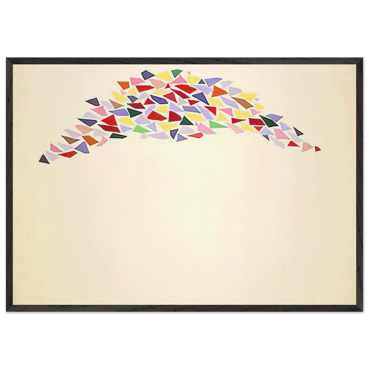 Texas Arch I - Post-Painterly Abstraction - Robert Goodnough Framed Art Print – Black Wooden Frame - Default Title - -Framed Art Print