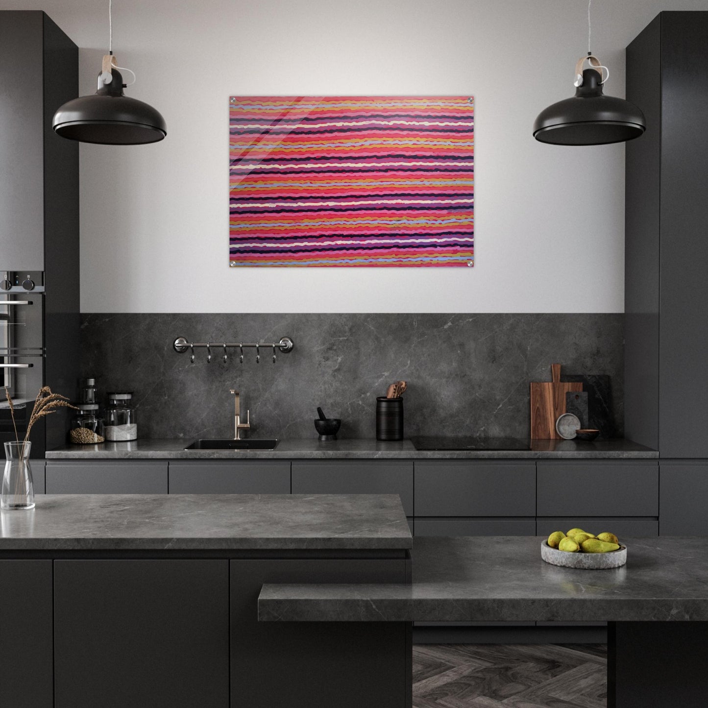 Spear Dreaming, South of Naperby - 1995 - Clifford Possum Tjapaltjarri Acrylic Print - 70x100 cm / 28x40″ inches