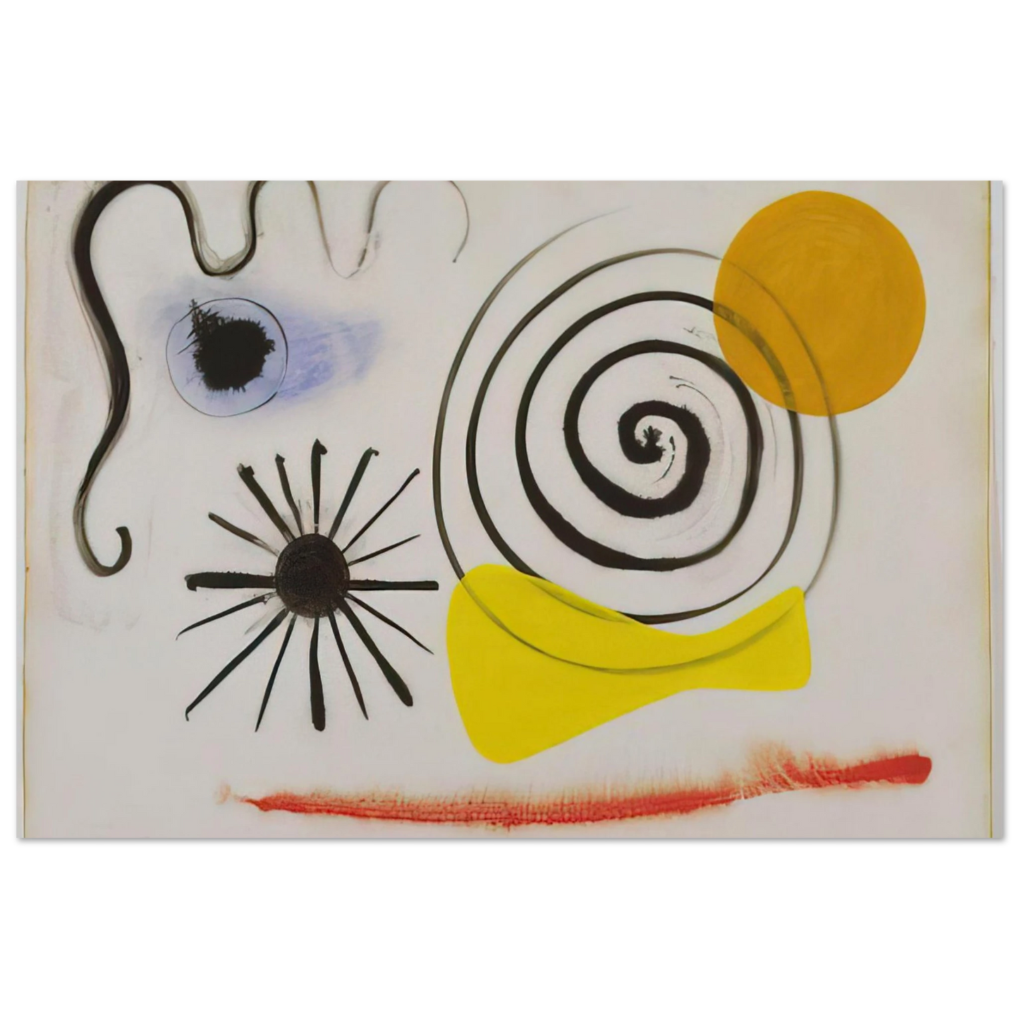 Alexander Calder - UNTITLED 1941 Fine Art Poster - 40x60 cm / 16x24 inches