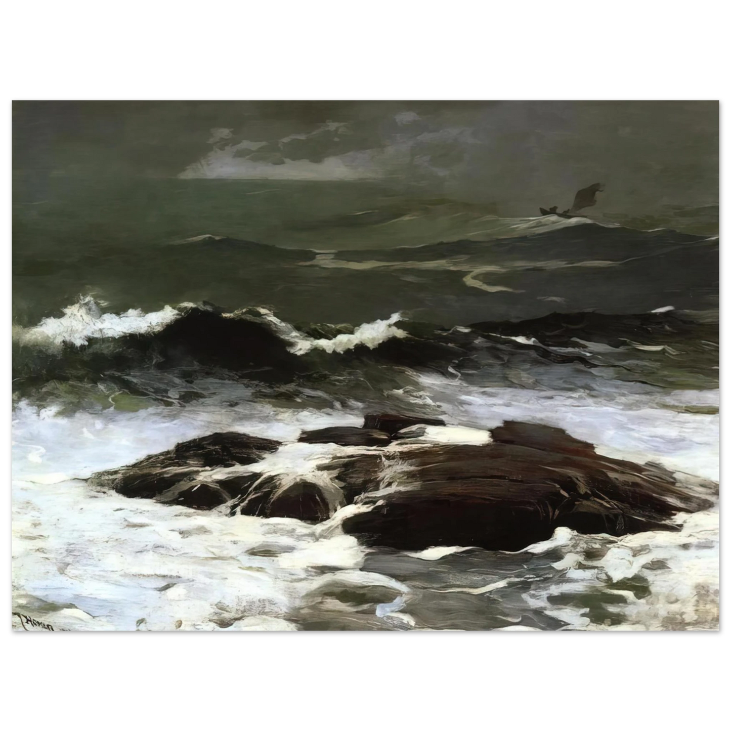 Winslow Homer - SUMMER SQUALL 1904 Fine Art Poster - Default Title