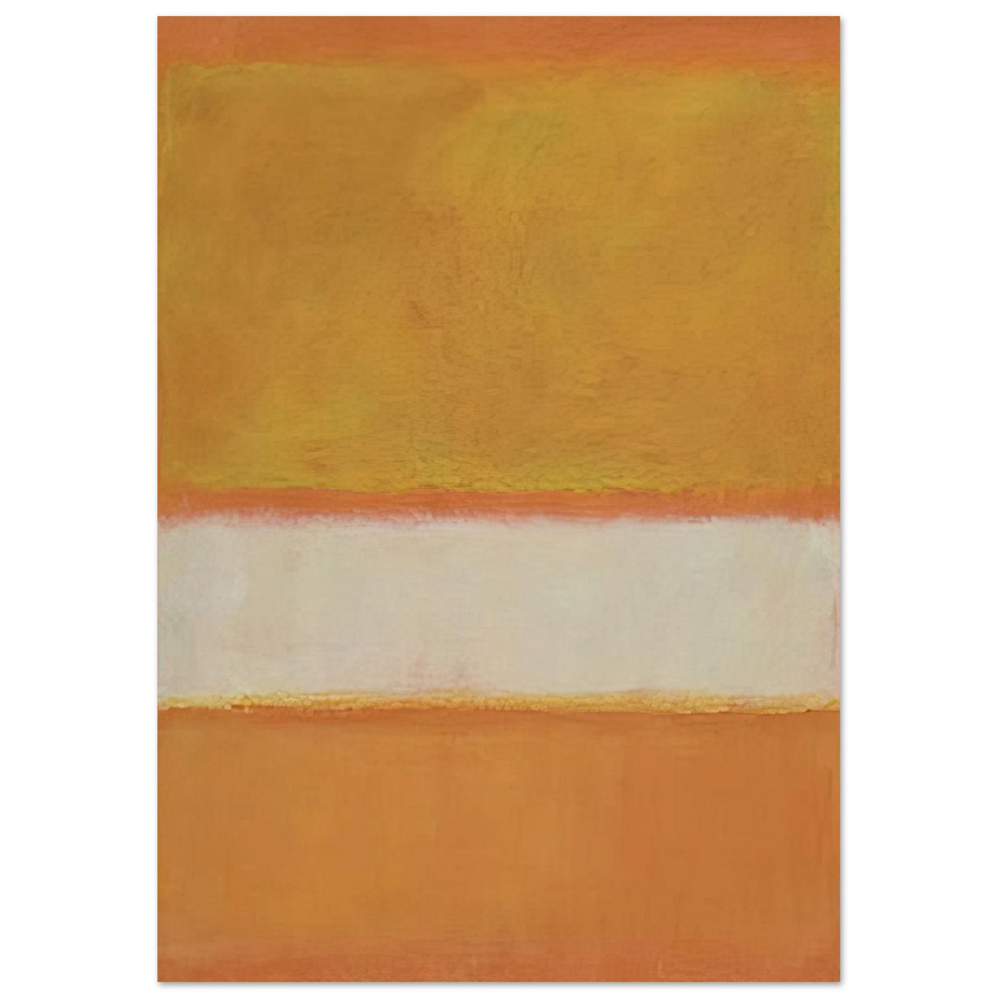 Mark Rothko - Untitled No. 11 - 1957 Wall Art - 30x40 cm / 12x16 inches - Premium Wooden Framed Poster With Fine Art Paper - White frame