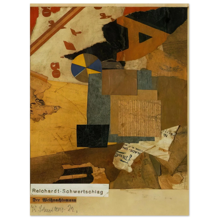 Kurt Schwitters - SANTA CLAUS 1922 75x100 cm / 30x40inches Fine Art Poster