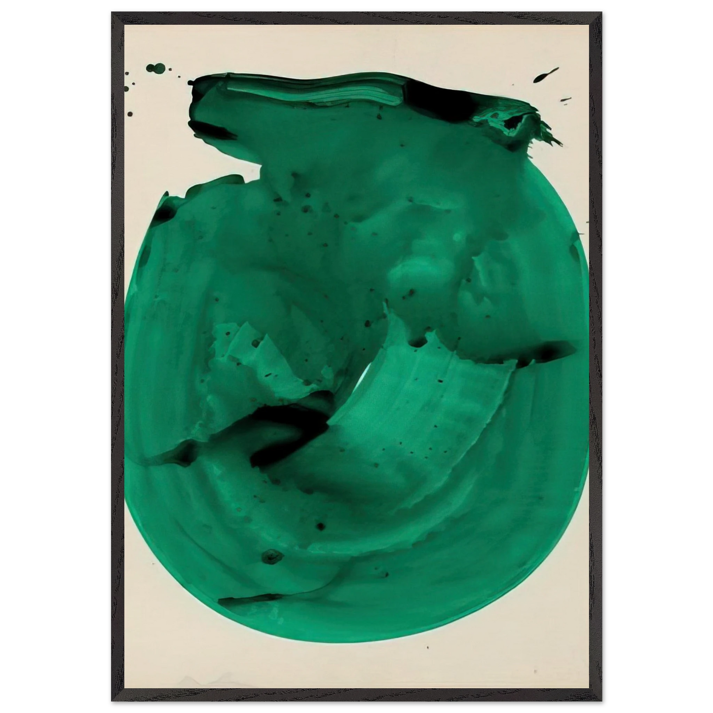 A Chalice for Healing - Sam Francis 70x100 cm / 28x40 inches Framed Art Print – Black Wooden Frame