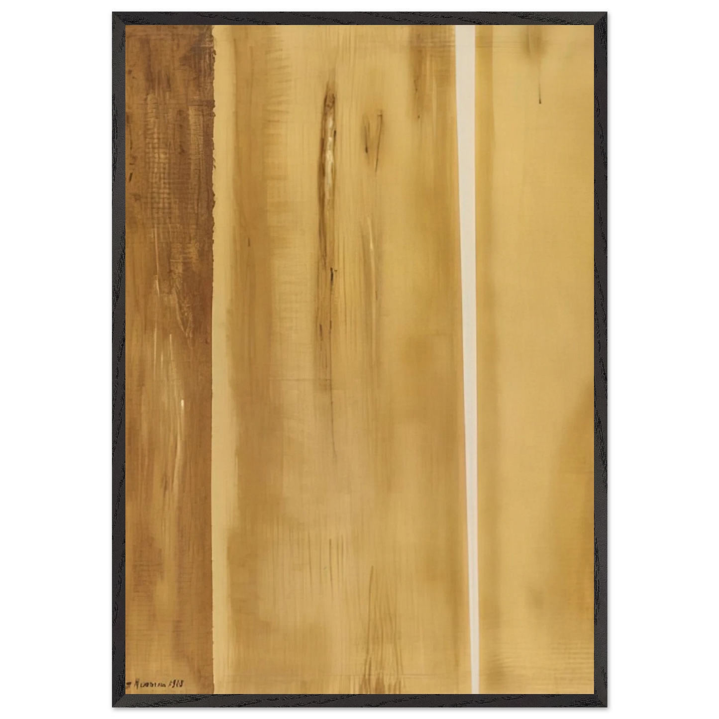 Two Edges - Barnett Newman Framed Art Print – Black Wooden Frame - Default Title - -Framed Art Print