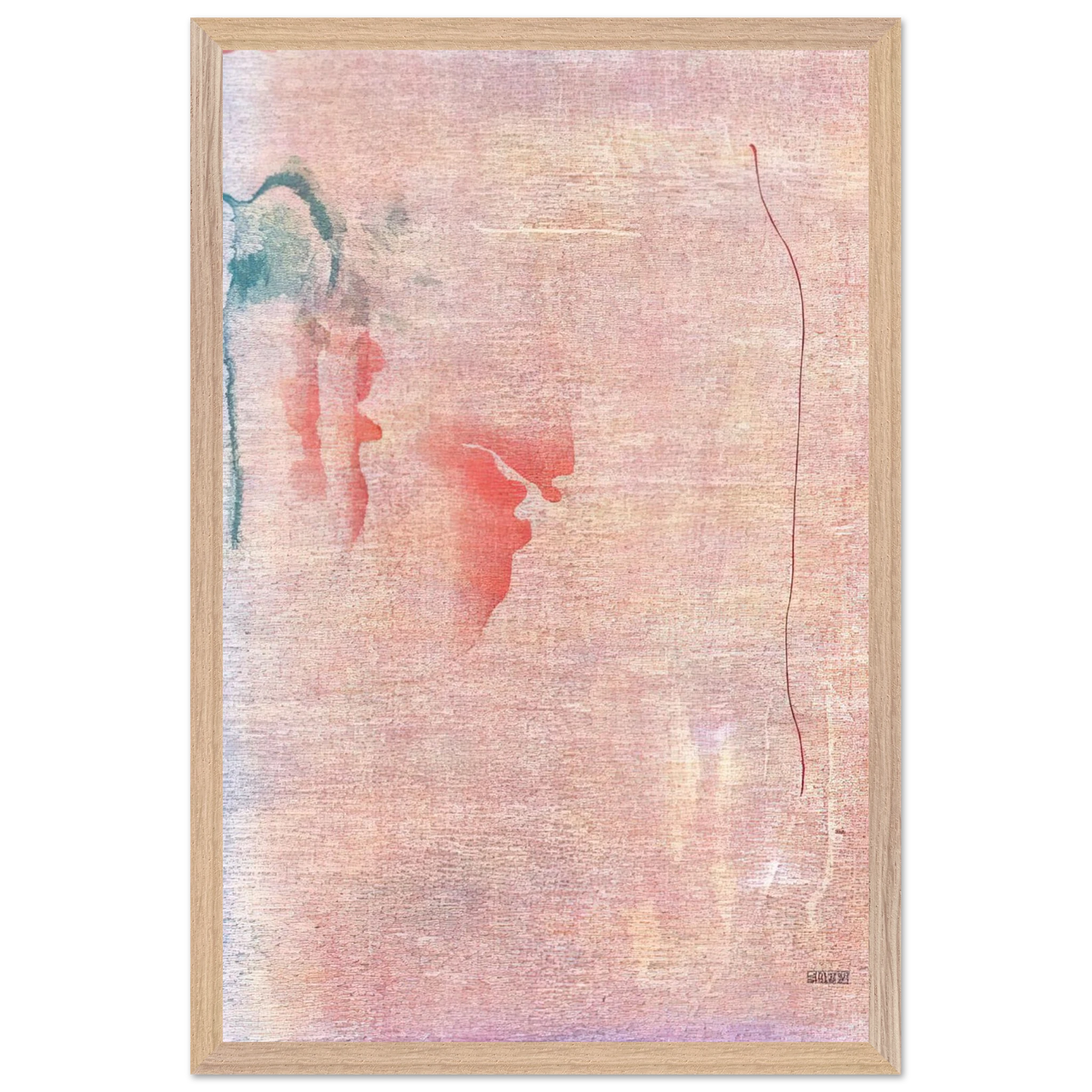 Helen Frankenthaler - Cedar Hill - 1983 Wall art - 21x29.7 cm / 8x12" - Premium Wooden Framed Poster With Fine Art Paper - Wood frame