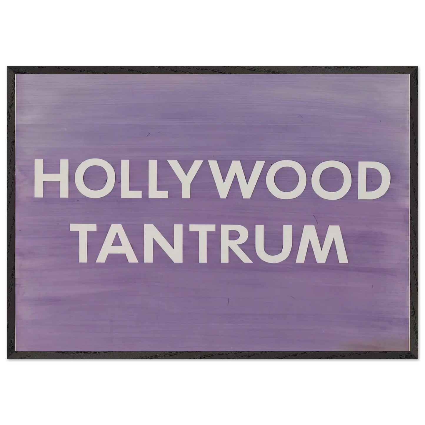HOLLYWOOD TANTRUM 1979 - Edward Ruscha 70x100 cm / 28x40 inches Framed Art Print – Black Wooden Frame