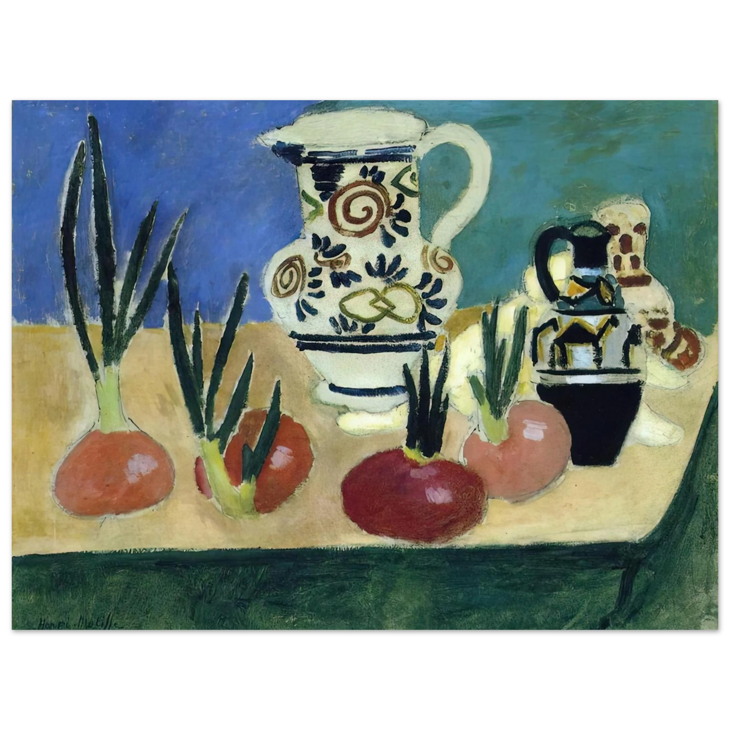 Henri Matisse - THE RED ONIONS 1906 Fine Art Poster - Default Title